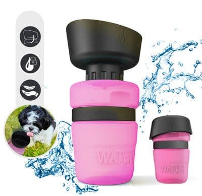 image-Pet Outdoor Foldable Bottle Dog Travel Water Bottle Dog Water Dispenser