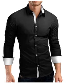 image-Long Sleeve Plus Size Shirt Men's Shirt