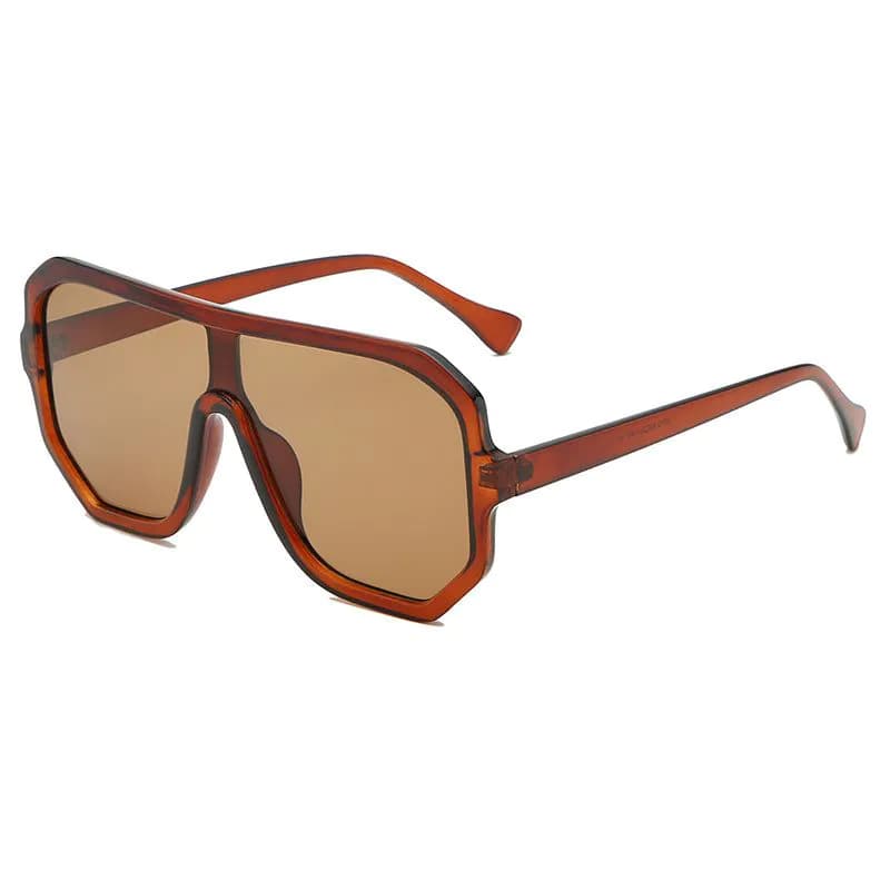 image-One-piece Sunglasses Men's And Women's Fashion Big Frame