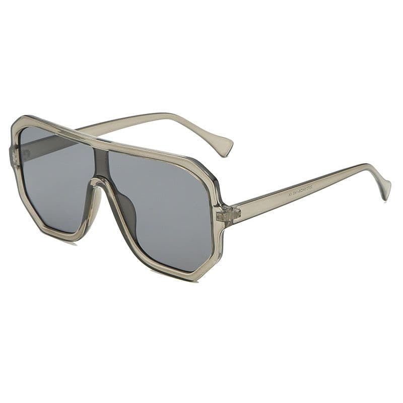 image-One-piece Sunglasses Men's And Women's Fashion Big Frame