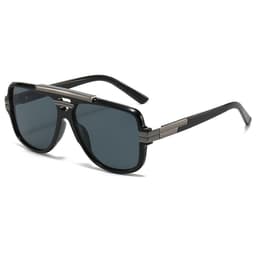 image-Square Retro Square Sunglasses Fashion Metal Sunglasses