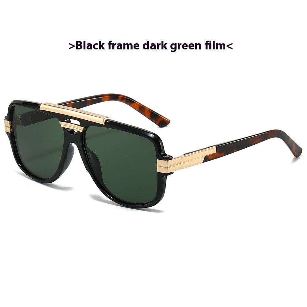 image-Square Retro Square Sunglasses Fashion Metal Sunglasses