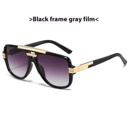 image-Square Retro Square Sunglasses Fashion Metal Sunglasses