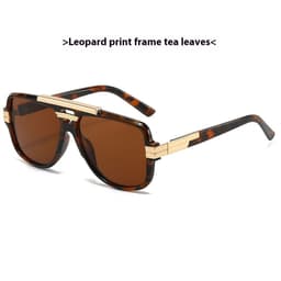 image-Square Retro Square Sunglasses Fashion Metal Sunglasses