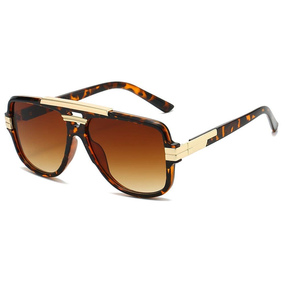 image-Square Retro Square Sunglasses Fashion Metal Sunglasses