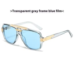 image-Square Retro Square Sunglasses Fashion Metal Sunglasses