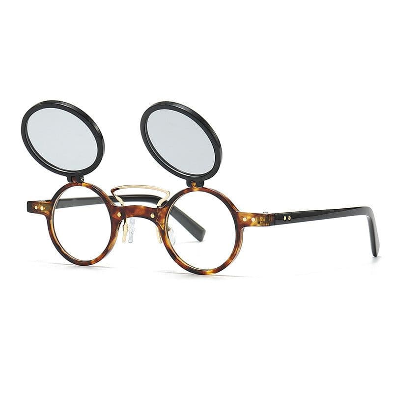 image-Sun Glasses Round Beige Frame