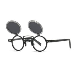 image-Sun Glasses Round Beige Frame