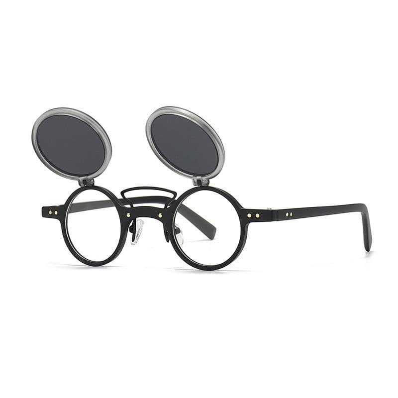 image-Sun Glasses Round Beige Frame