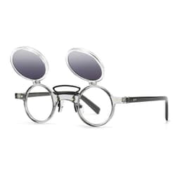 image-Sun Glasses Round Beige Frame