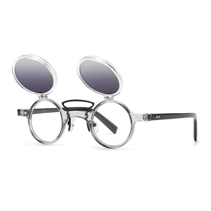 image-Sun Glasses Round Beige Frame