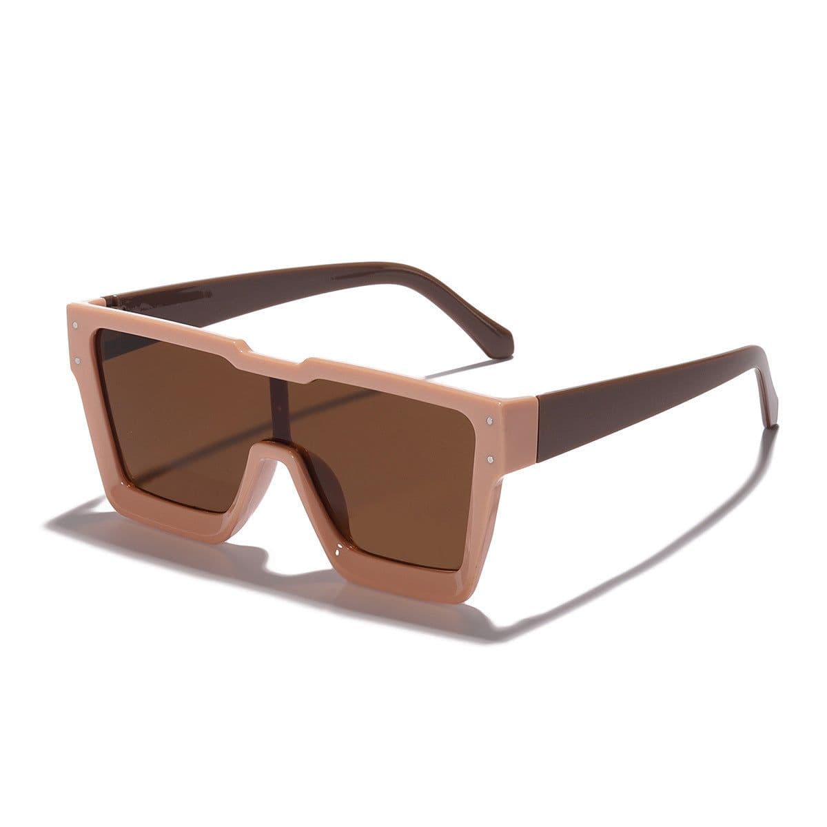 image-New European And American Personalized Large Rim Sunglasses One-piece Lens Ins Style Sports Goggles