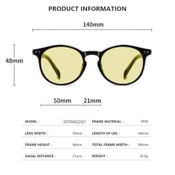 image-Cross-Border Fashion Good-looking Face Slimming Orange Yellow Anti-blue Light UV Glasses