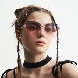 image-Diamond Cut Edge High-end Sunglasses For Women