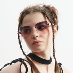image-Diamond Cut Edge High-end Sunglasses For Women