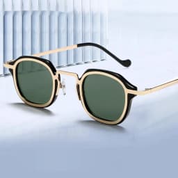 image-Square Metal PC Mixed Sunglasses Men's High-grade Artistic Punk Ins
