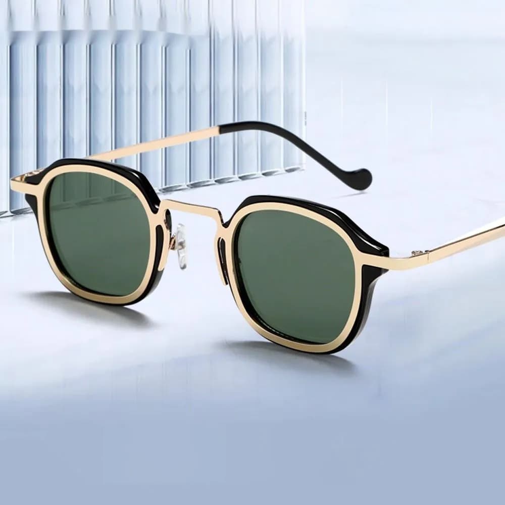 image-Square Metal PC Mixed Sunglasses Men's High-grade Artistic Punk Ins