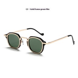 image-Square Metal PC Mixed Sunglasses Men's High-grade Artistic Punk Ins