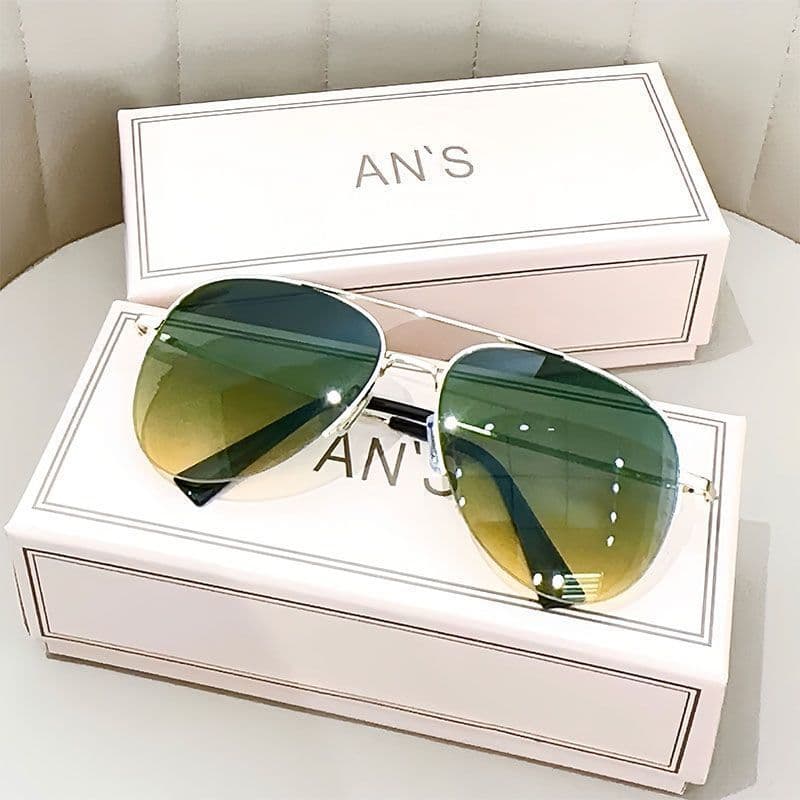image-Big Face Driving UV Protection Riding Sun-resistant Sunglasses