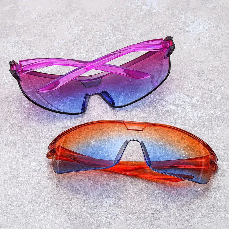image-European And American Steampunk Glasses For Riding Sports One-piece Goggles