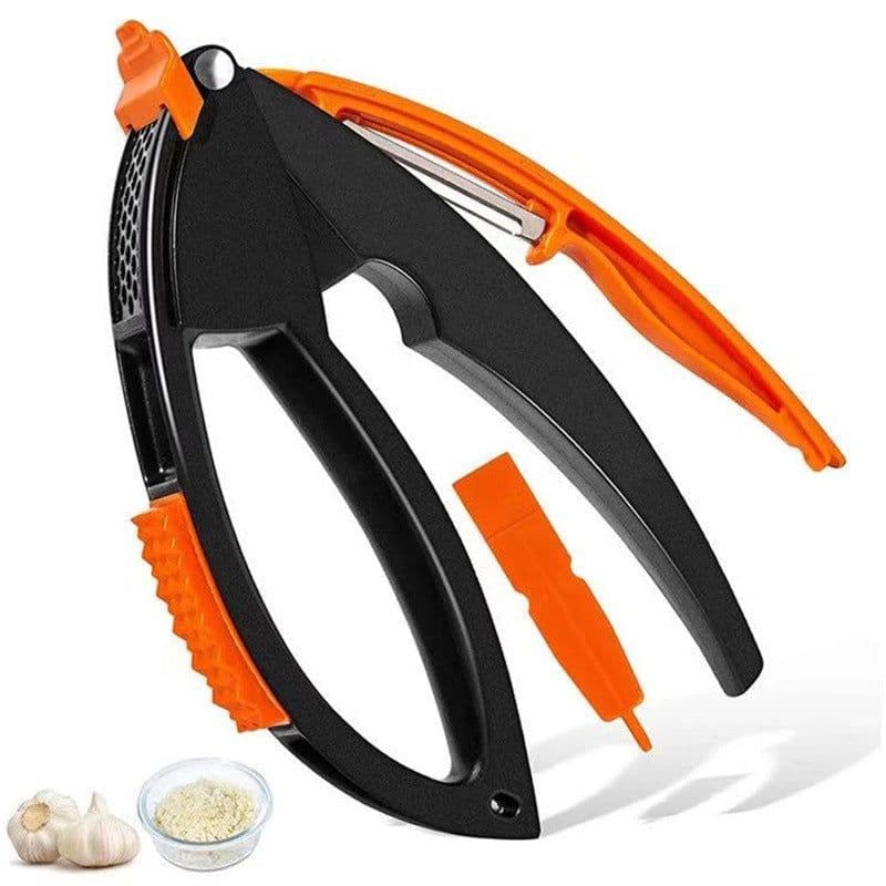 image-Manual Multifunctional Household Garlic Press Set Kitchen Gadgets