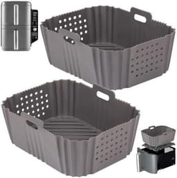image-Double Layer Air Fryer Silicone Lining