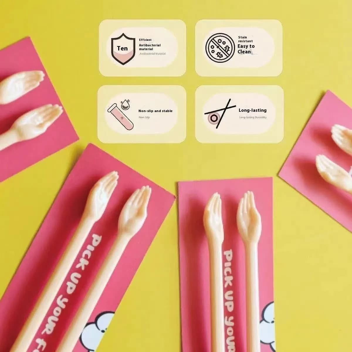 image-Creative Funny Personalized Portable Palm Chopsticks Gift
