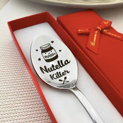 image-Funny Tea Lovers Gift Best Carved Stainless Steel Teaspoon Caddy Spoon