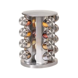 image-New Kitchen Supplies 430 Stainless Steel Glass Rotary Seasoning Can Set Seasoning Can