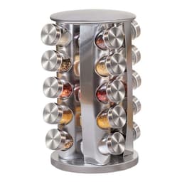 image-New Kitchen Supplies 430 Stainless Steel Glass Rotary Seasoning Can Set Seasoning Can
