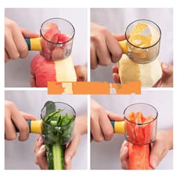 image-Stainless Steel Peeling Knife With Barrel For Vegetable And Fruit With Storage Box