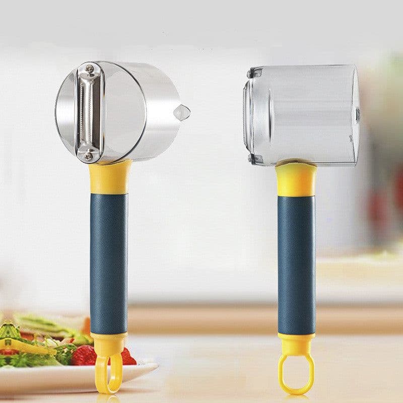 image-Stainless Steel Peeling Knife With Barrel For Vegetable And Fruit With Storage Box