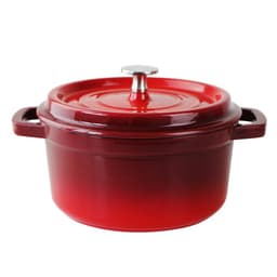 image-European Cast Iron Enamel Soup Pot 22cm Saucepan Soup Pot