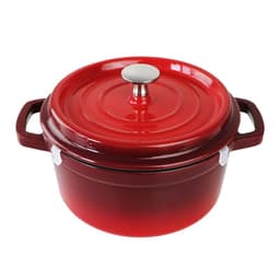 image-European Cast Iron Enamel Soup Pot 22cm Saucepan Soup Pot