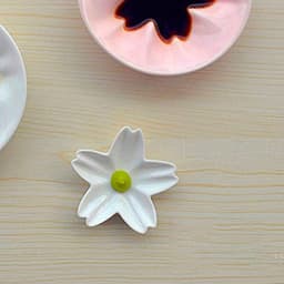 image-Zakka Creative Japanese Sakura Soy Sauce Dipping Dish Snack Dish Vinegar Dish Tableware Small Dish Small Dish