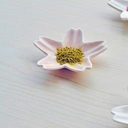 image-Zakka Creative Japanese Sakura Soy Sauce Dipping Dish Snack Dish Vinegar Dish Tableware Small Dish Small Dish