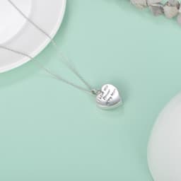 image-Sterling Silver Angel Cremation Mother Daughter Urn for Ashes Keepsake Memory Necklace