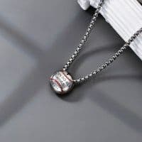 image-Baseball Necklace 925 Sterling Silver Pendant Necklaces Charm Pendants