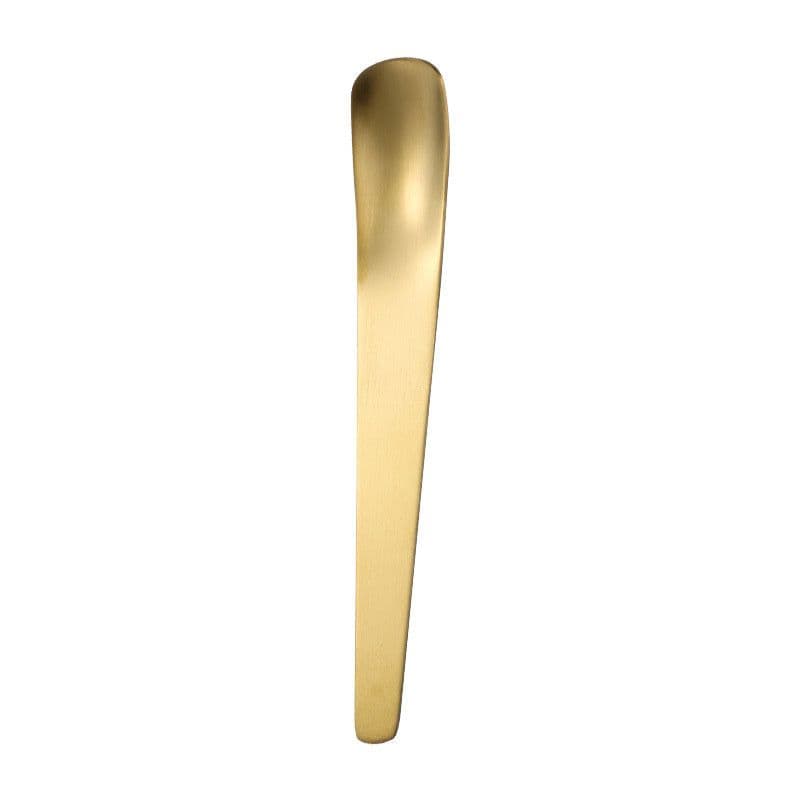 image-Coffee Dessert Golden Small Flat Spoon Stainless Steel Coffee Scoop Mixer Stirring Icecream Stirring Bar Spoon Kitchen Tableware Stainless Steel Ice Cream Spoon Dessert Spoon
