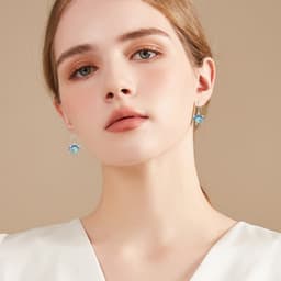 image-Turtle Earrings Sterling Silver Mom and Baby Dangle Mother and Daughter Tortoise