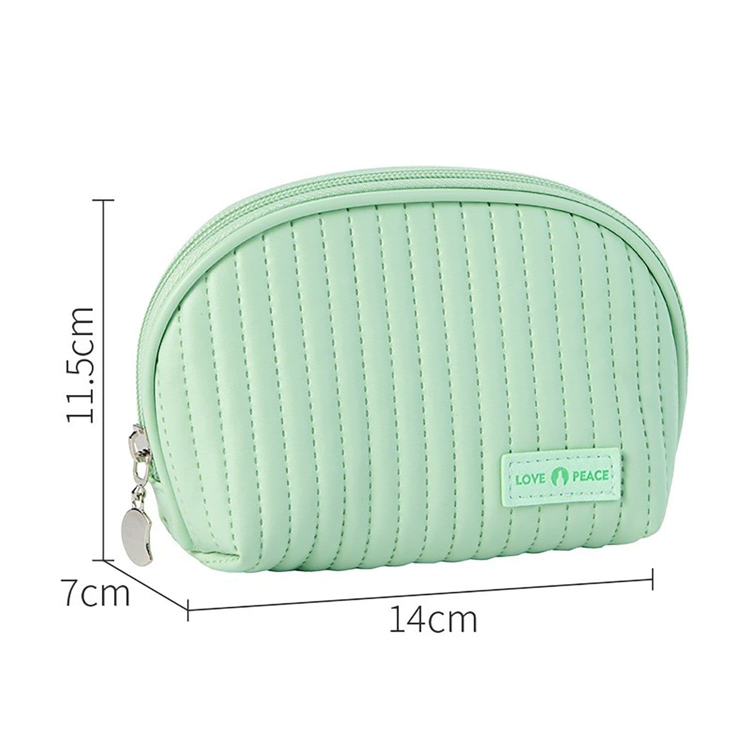 image-Round Cake Cosmetic Bag, Cosmetic Bag Cute Travel Organizer Pouch Set For Women PU Leather Waterproof Wash Bag, Large Capacity Advanced Feeling, Portable Cosmetic Bag