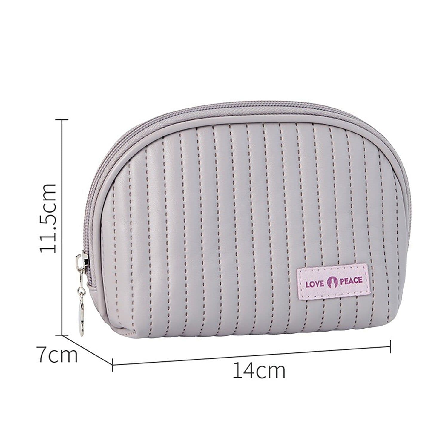 image-Round Cake Cosmetic Bag, Cosmetic Bag Cute Travel Organizer Pouch Set For Women PU Leather Waterproof Wash Bag, Large Capacity Advanced Feeling, Portable Cosmetic Bag