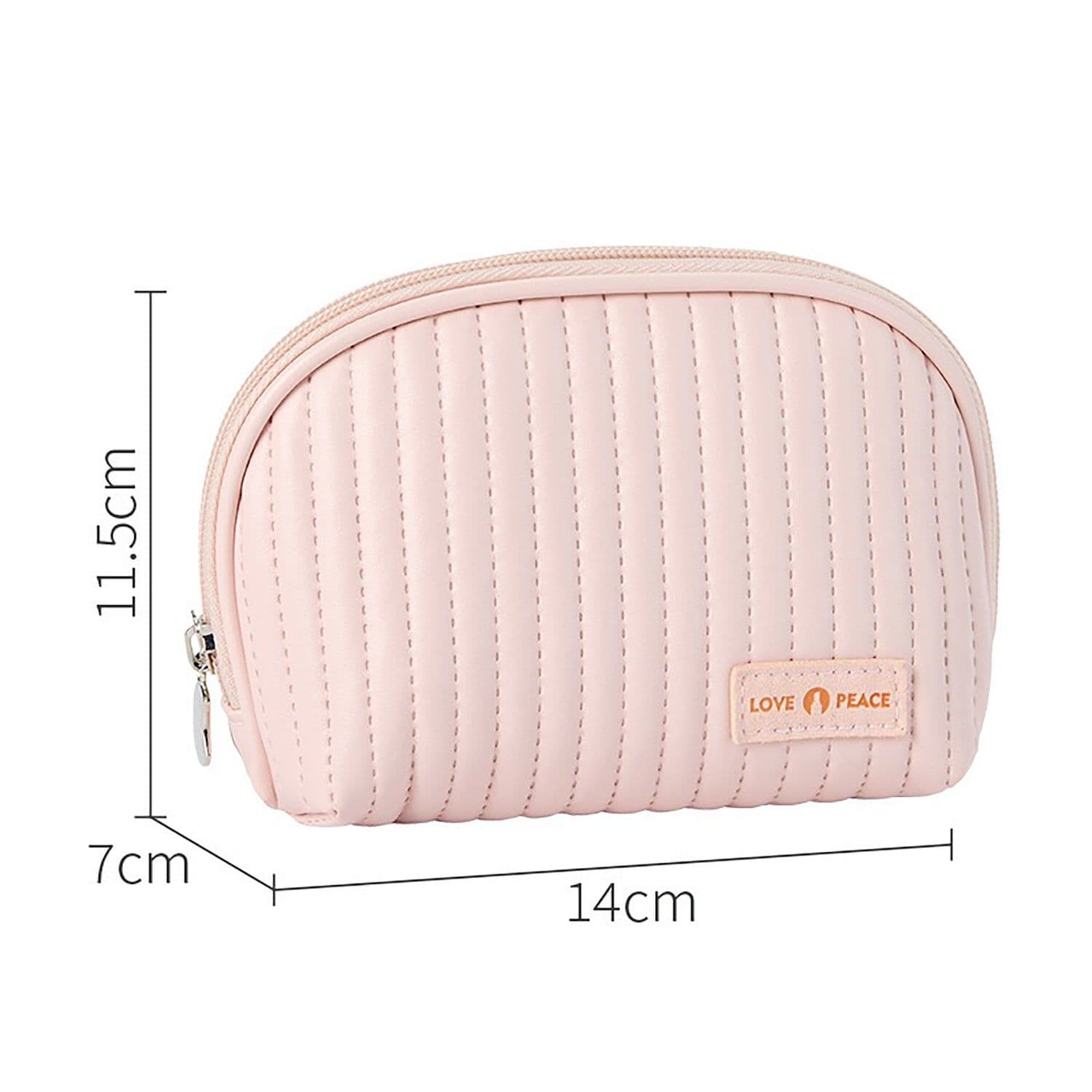 image-Round Cake Cosmetic Bag, Cosmetic Bag Cute Travel Organizer Pouch Set For Women PU Leather Waterproof Wash Bag, Large Capacity Advanced Feeling, Portable Cosmetic Bag