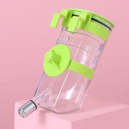 image-No Drip Dog Kennel Water Bottle Dispenser For Crate, Dripless Pet Drinking Fountains Kettle With Automatically Feeding Water Hanging Cage Automatic Small Pet Food Bowl Water Bottle Dispenser
