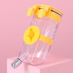 image-No Drip Dog Kennel Water Bottle Dispenser For Crate, Dripless Pet Drinking Fountains Kettle With Automatically Feeding Water Hanging Cage Automatic Small Pet Food Bowl Water Bottle Dispenser