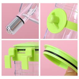 image-No Drip Dog Kennel Water Bottle Dispenser For Crate, Dripless Pet Drinking Fountains Kettle With Automatically Feeding Water Hanging Cage Automatic Small Pet Food Bowl Water Bottle Dispenser