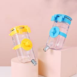 image-No Drip Dog Kennel Water Bottle Dispenser For Crate, Dripless Pet Drinking Fountains Kettle With Automatically Feeding Water Hanging Cage Automatic Small Pet Food Bowl Water Bottle Dispenser