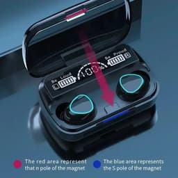 image-New Product Private Model Wireless Bluetooth Earphones TWS Large Screen Intelligent Digital Display In Ear Breathing Light