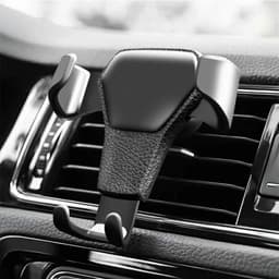 image-Universal Gravity Phone Holder Car Air Vent Mount Metal Mobile Stand GPS Support For Smartphone Air Vent Stand Cradle For Mobile Cell Phone