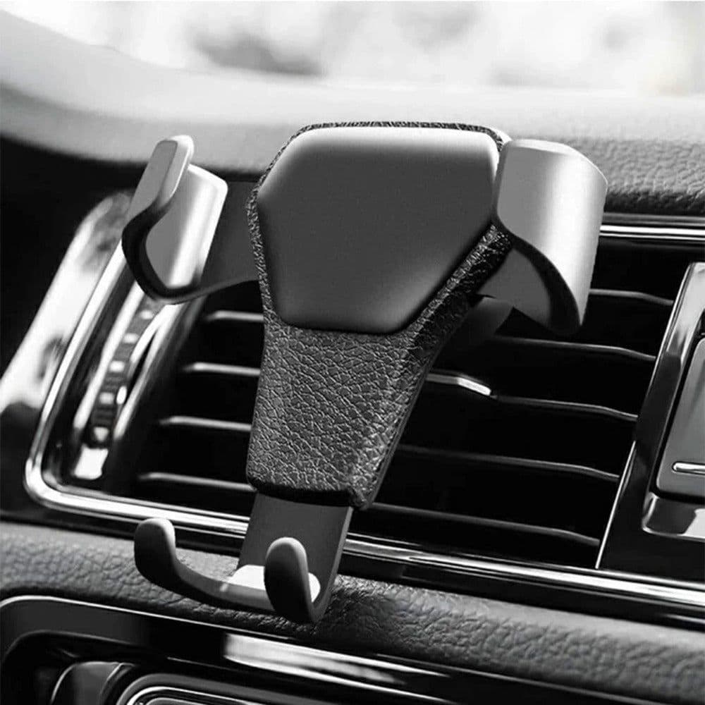 image-Universal Gravity Phone Holder Car Air Vent Mount Metal Mobile Stand GPS Support For Smartphone Air Vent Stand Cradle For Mobile Cell Phone